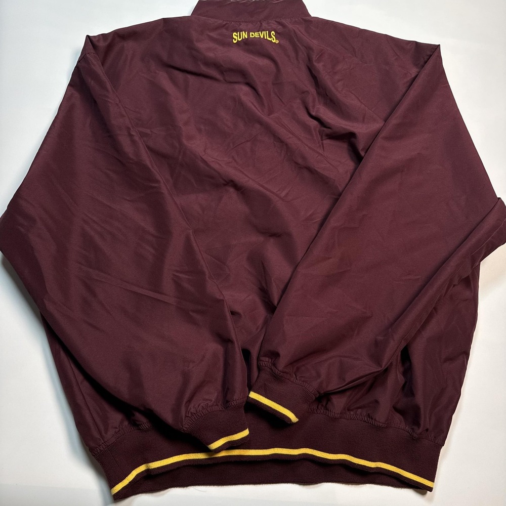 Arizona State Sun Devils Jacket Mens XL Red NCAA Football Campus Drive Pullover - Picture 7 of 8